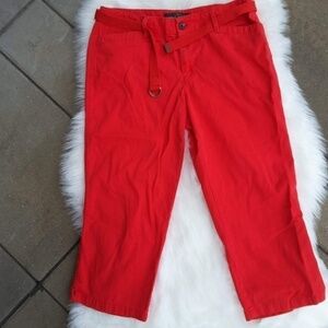 Lauren Ralph Lauren 3/4 Jeans Red 8
